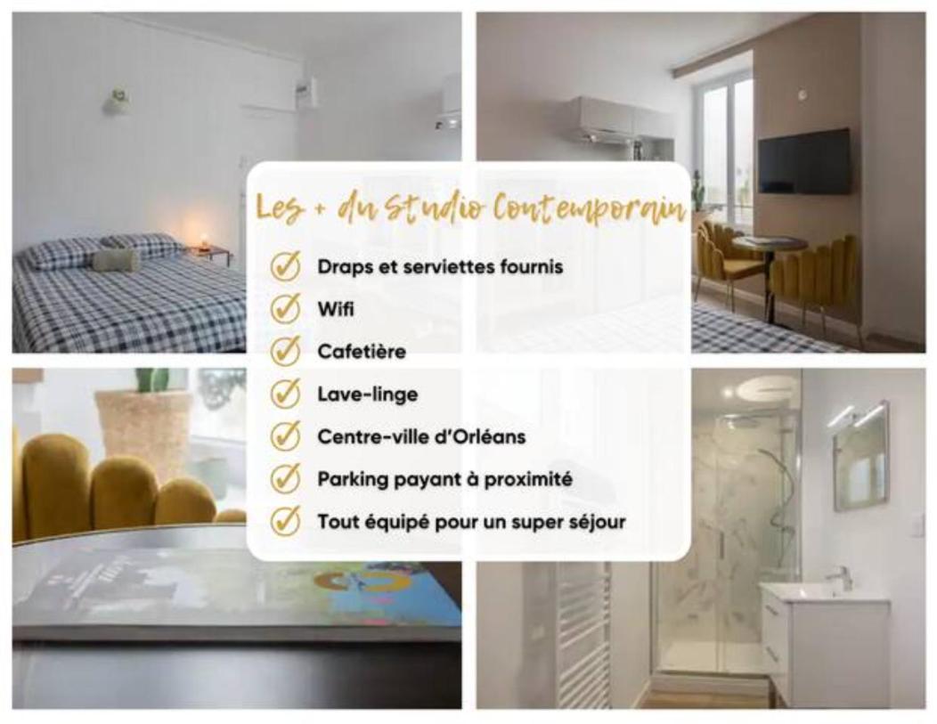 Ferienwohnung Studio Contemporain A Deux Pas De La Cathedrale Orléans Exterior foto
